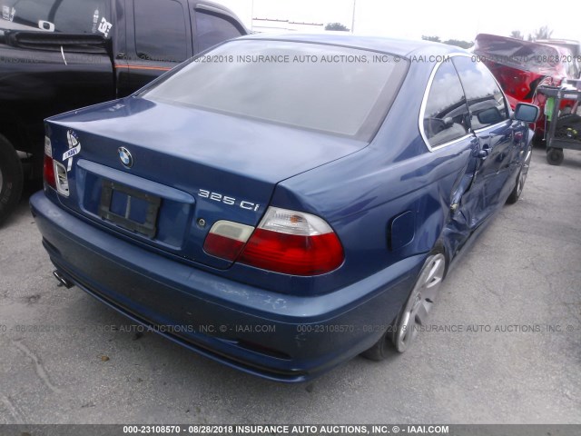 WBABN33402PG58101 - 2002 BMW 325 CI BLUE photo 4