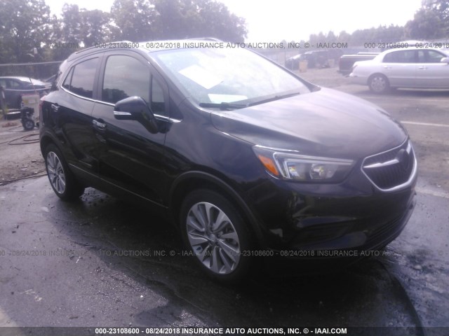 KL4CJASB2HB022901 - 2017 BUICK ENCORE PREFERRED BLACK photo 1