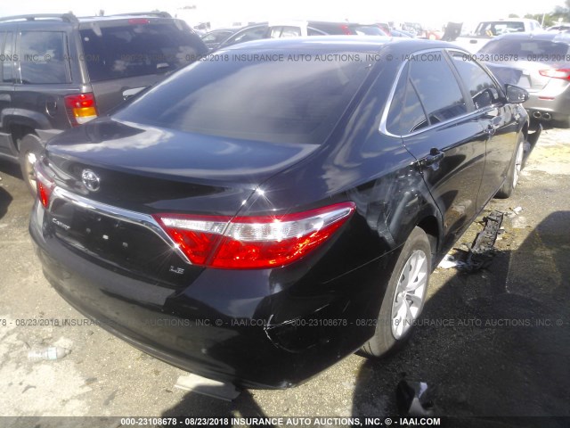 4T4BF1FKXFR482288 - 2015 TOYOTA CAMRY LE/XLE/SE/XSE 黑色 照片 4