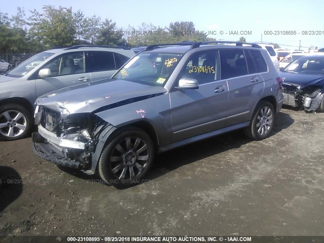 WDCGG8HB7BF603214 - 2011 MERCEDES-BENZ GLK 350 4MATIC GRAY photo 2