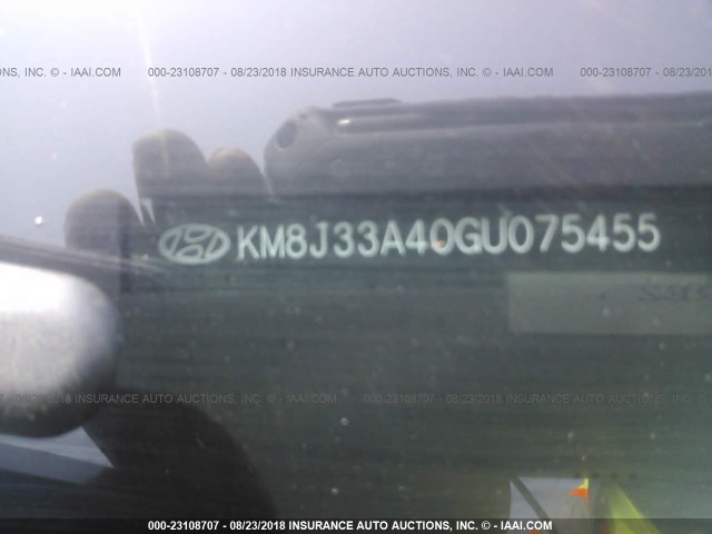 KM8J33A40GU075455 - 2016 HYUNDAI TUCSON LIMITED/SPORT AND ECO/SE SILVER photo 9