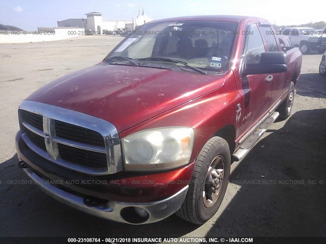 3D7KR28C76G122082 - 2006 DODGE RAM 2500 ST/SLT RED photo 2