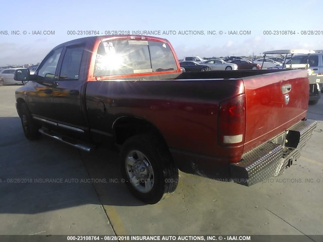 3D7KR28C76G122082 - 2006 DODGE RAM 2500 ST/SLT RED photo 3