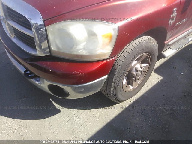 3D7KR28C76G122082 - 2006 DODGE RAM 2500 ST/SLT 红色 照片 6