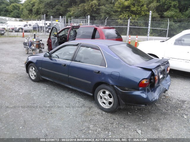 JHMEG8665SS042911 - 1995 HONDA CIVIC LX/EX BLUE photo 3