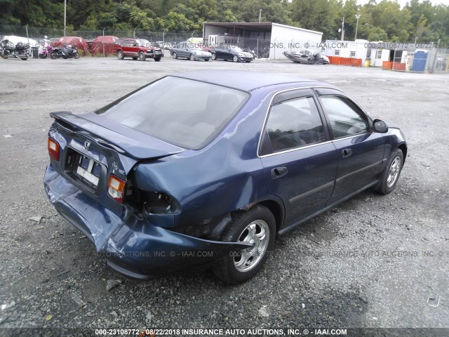 JHMEG8665SS042911 - 1995 HONDA CIVIC LX/EX BLUE photo 4