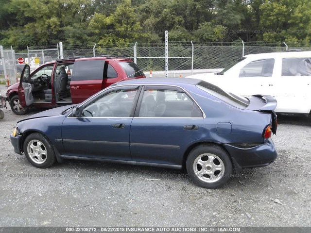 JHMEG8665SS042911 - 1995 HONDA CIVIC LX/EX BLUE photo 6