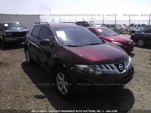 JN8AZ18W09W120114 - 2009 NISSAN MURANO S/SL/LE MAROON photo 1