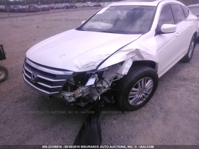 5J6TF3H58CL004873 - 2012 HONDA CROSSTOUR EXL თეთრი ფოტო 6