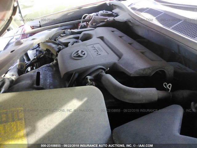 4T1BF1FK2CU634263 - 2012 TOYOTA CAMRY SE/LE/XLE წითელი ფოტო 10