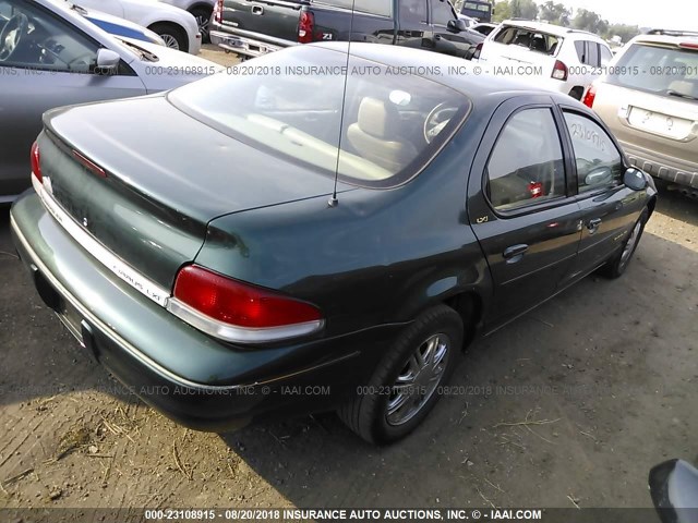 1C3EJ56H2WN333961 - 1998 CHRYSLER CIRRUS LXI GREEN photo 4