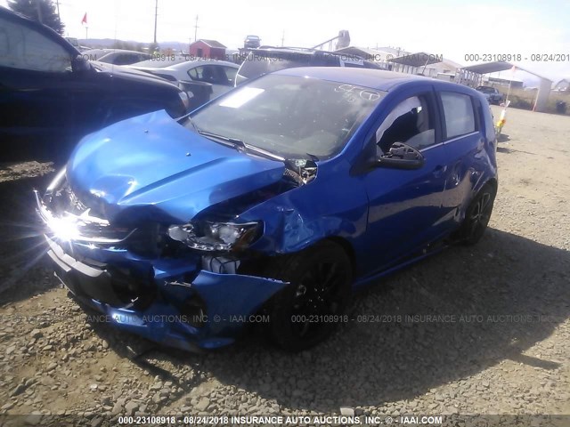 1G1JD6SBXJ4101429 - 2018 CHEVROLET SONIC LT BLUE photo 2