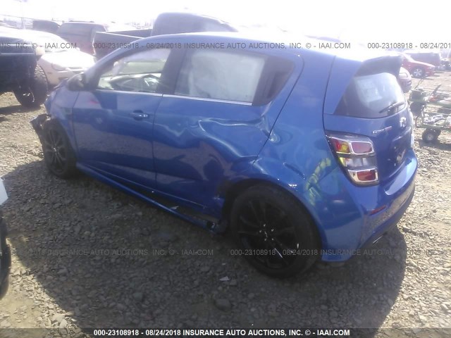 1G1JD6SBXJ4101429 - 2018 CHEVROLET SONIC LT BLUE photo 3