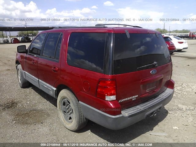 1FMRU15W63LB86110 - 2003 FORD EXPEDITION XLT RED photo 3