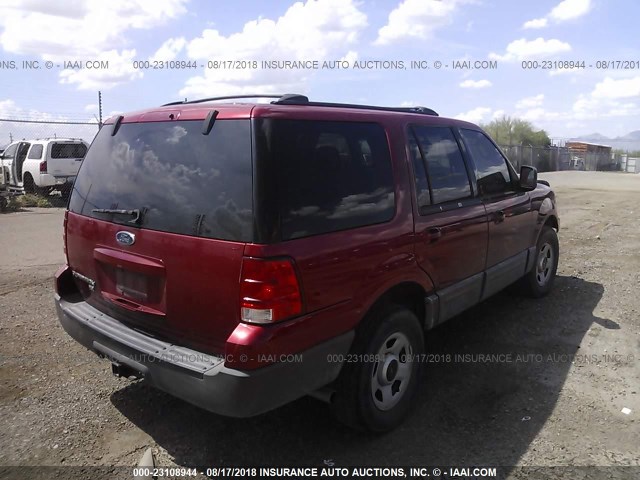 1FMRU15W63LB86110 - 2003 FORD EXPEDITION XLT RED photo 4