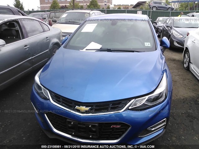 1G1BE5SM0H7151603 - 2017 CHEVROLET CRUZE LT BLUE photo 6