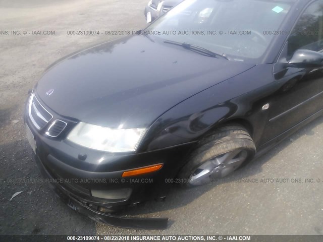 YS3FH41U161104911 - 2006 SAAB 9-3 AERO BLACK photo 6