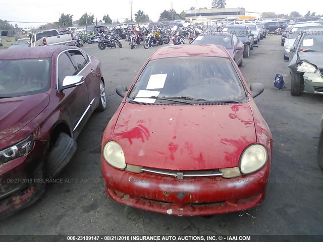 1B3ES46C61D135701 - 2001 DODGE NEON SE/ES RED photo 6