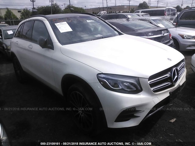 WDC0G4KB3JV065828 - 2018 MERCEDES-BENZ GLC 300 4MATIC WHITE photo 1