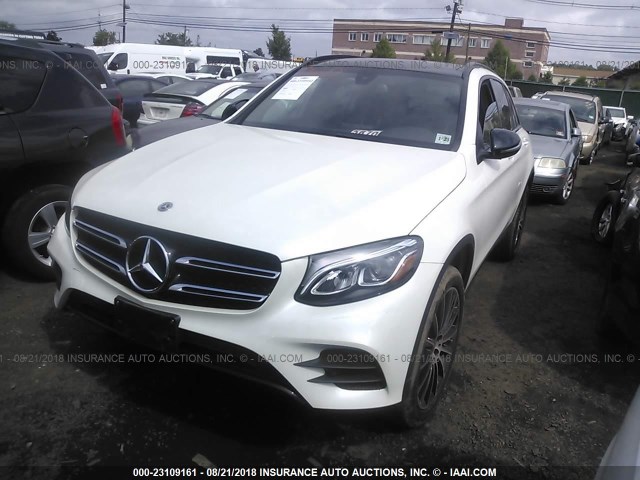 WDC0G4KB3JV065828 - 2018 MERCEDES-BENZ GLC 300 4MATIC WHITE photo 2