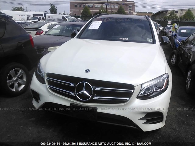 WDC0G4KB3JV065828 - 2018 MERCEDES-BENZ GLC 300 4MATIC WHITE photo 6