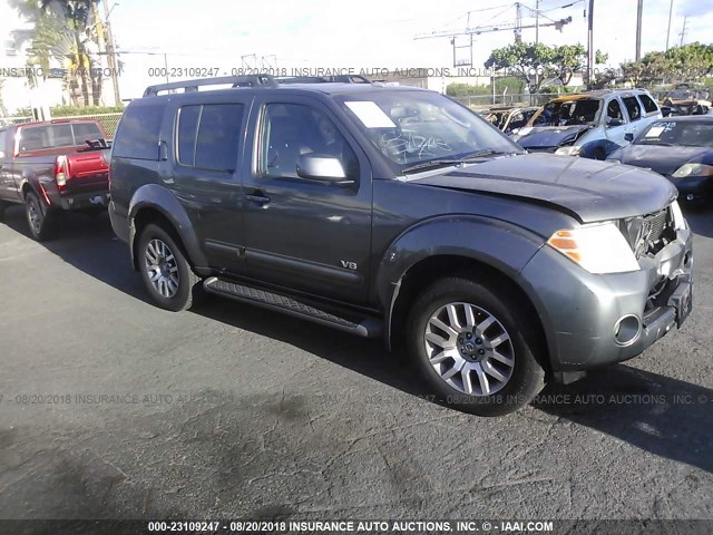 5N1BR18A38C622888 - 2008 NISSAN PATHFINDER LE/SE GRAY photo 1