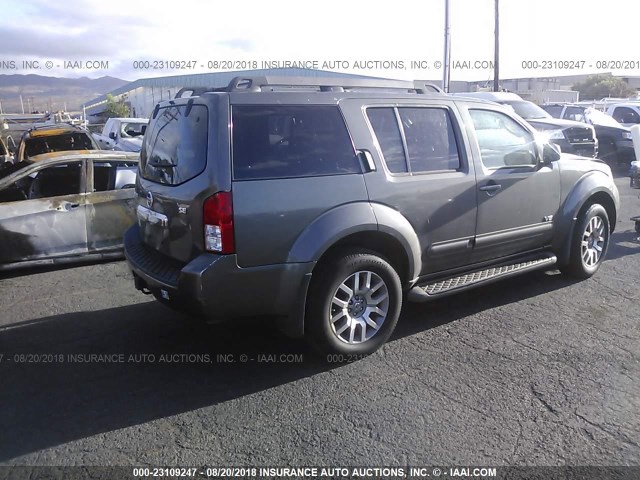 5N1BR18A38C622888 - 2008 NISSAN PATHFINDER LE/SE GRAY photo 4