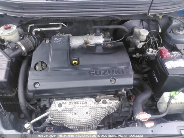 JS2RD62H665350610 - 2006 SUZUKI AERIO BLUE photo 10