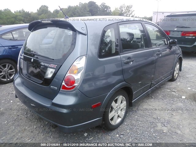 JS2RD62H665350610 - 2006 SUZUKI AERIO BLUE photo 4