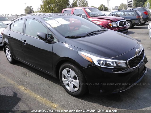 3KPFL4A72JE212265 - 2018 KIA FORTE LX/S BLACK photo 1