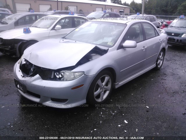 1YVHP80D145N18914 - 2004 MAZDA 6 S SILVER photo 2