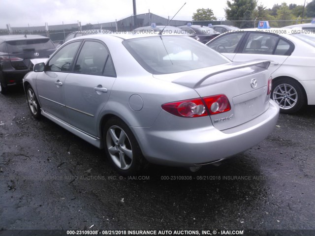 1YVHP80D145N18914 - 2004 MAZDA 6 S SILVER photo 3