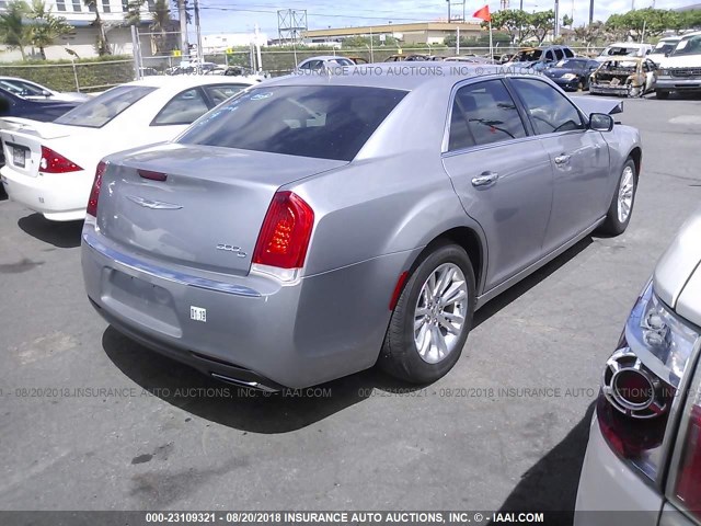 2C3CCAEG0GH147624 - 2016 CHRYSLER 300C SILVER photo 4