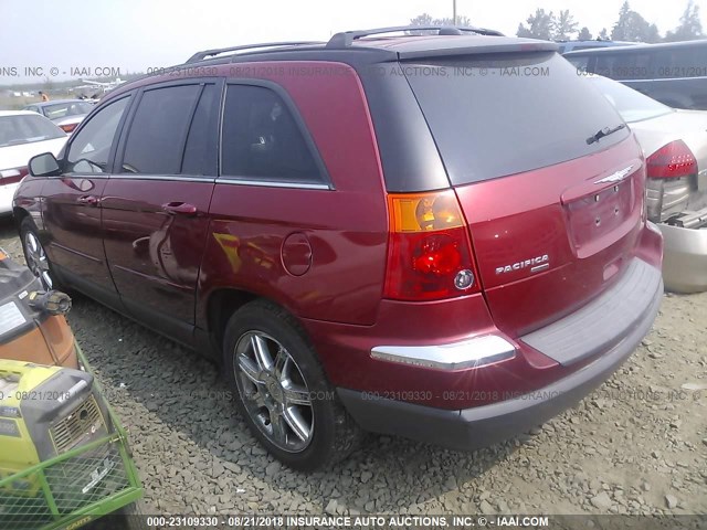 2C8GF68405R531377 - 2005 CHRYSLER PACIFICA TOURING RED photo 3
