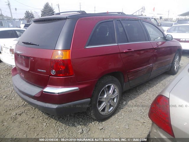 2C8GF68405R531377 - 2005 CHRYSLER PACIFICA TOURING RED photo 4