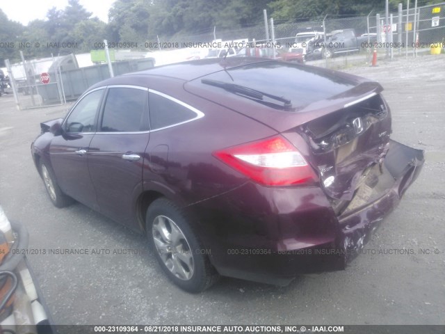 5J6TF2H53CL003768 - 2012 HONDA CROSSTOUR EXL BURGUNDY photo 3