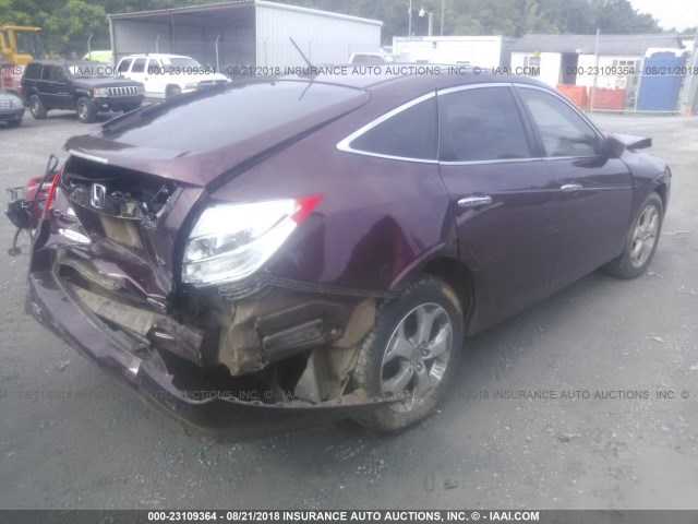 5J6TF2H53CL003768 - 2012 HONDA CROSSTOUR EXL ბურგუნდია ფოტო 4