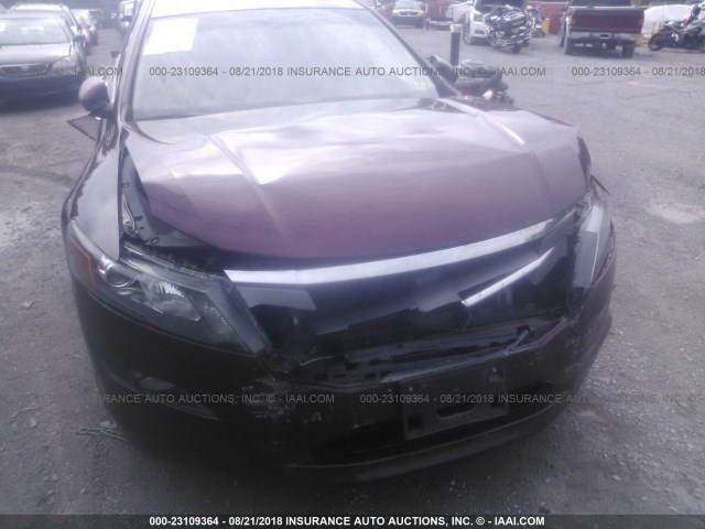 5J6TF2H53CL003768 - 2012 HONDA CROSSTOUR EXL BURGUNDY photo 6