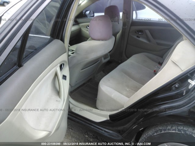 4T1BE46K88U208010 - 2008 TOYOTA CAMRY CE/LE/XLE/SE BLACK photo 8