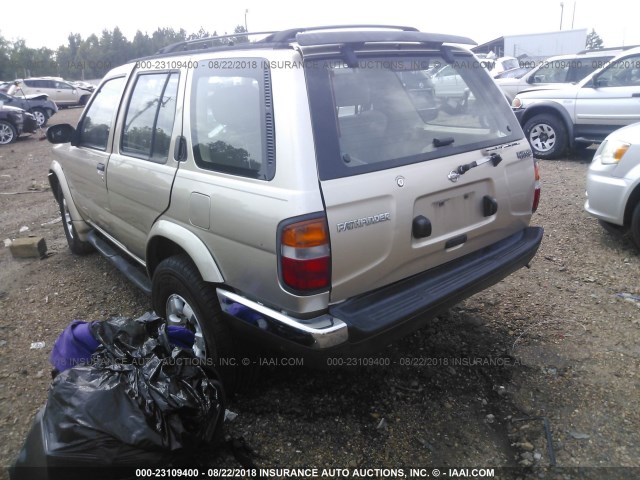 JN8AR05S3XW309672 - 1999 NISSAN PATHFINDER XE/LE GOLD photo 3