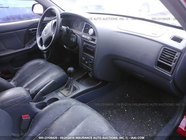 KMHDN55DX2U034739 - 2002 HYUNDAI ELANTRA RED photo 5