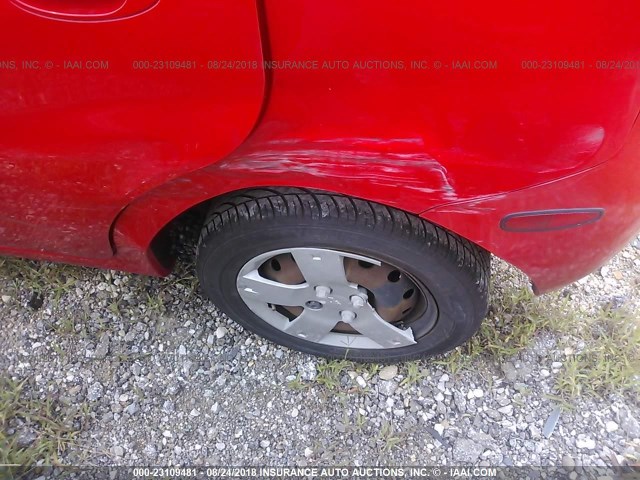 KL1TD66678B250746 - 2008 CHEVROLET AVEO LS RED photo 6