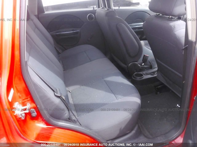 KL1TD66678B250746 - 2008 CHEVROLET AVEO LS RED photo 8
