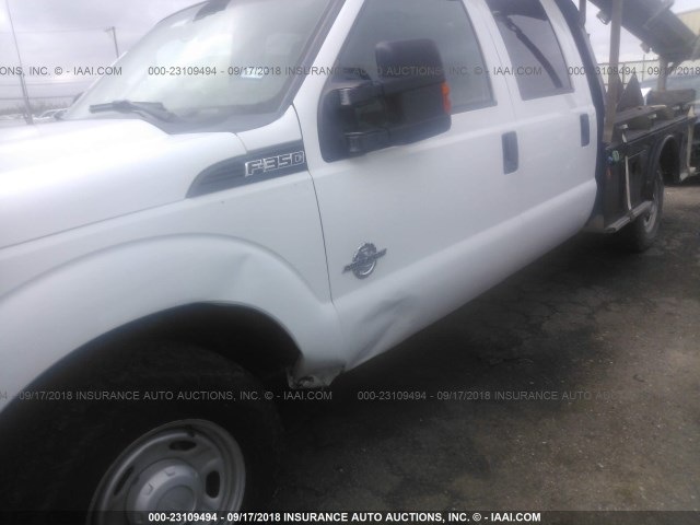 1FT7W3AT9CEC39951 - 2012 FORD F350 SUPER DUTY WHITE photo 6