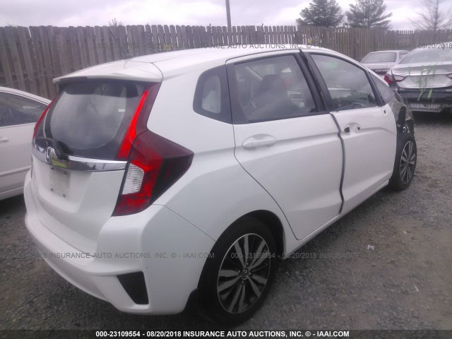 3HGGK5H81FM743662 - 2015 HONDA FIT EX/EXL WHITE photo 4