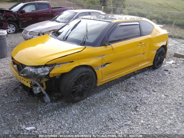 JTKJF5C7XC3026464 - 2012 TOYOTA SCION TC 黄色 照片 2