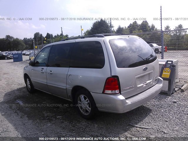 2FMZA52224BA92311 - 2004 FORD FREESTAR SEL SILVER photo 3