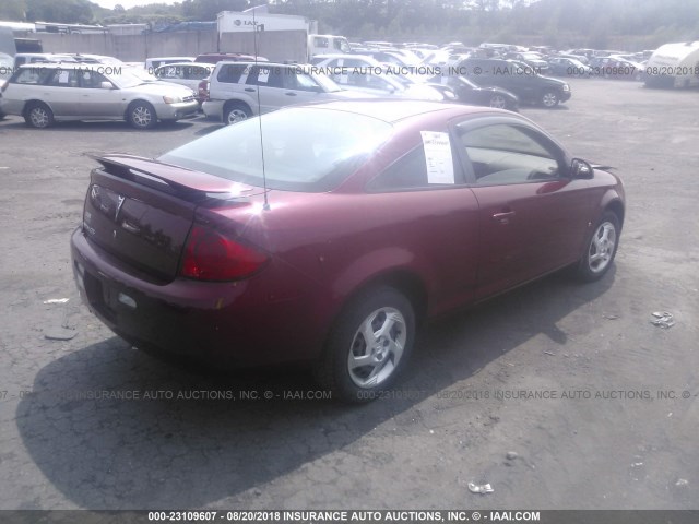 1G2AL15F677235894 - 2007 PONTIAC G5 BURGUNDY photo 4