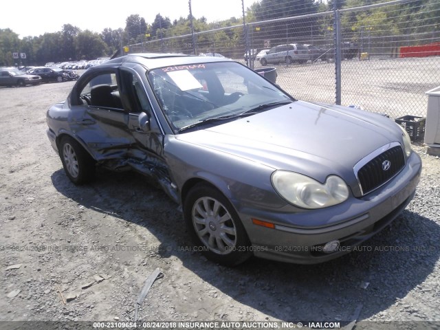 KMHWF35H22A611780 - 2002 HYUNDAI SONATA GLS/LX GRAY photo 1