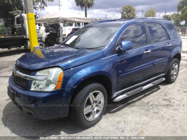 2CNDL83F996204853 - 2009 CHEVROLET EQUINOX LTZ BLUE photo 2